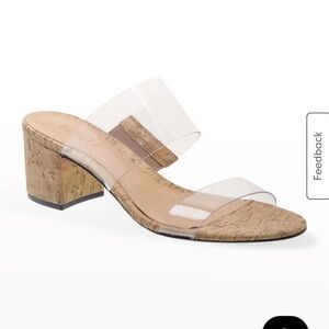 Schutz Victorie Vinyl Dual-Band Slide Sandals 8.5